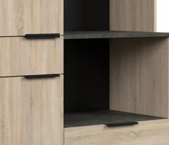 Parisot Schrank-Set »,Breite 300 cm, ohne E-Geräte« variabel stellbar, mit Kabeldurchlass,melaminharzbeschichtet, 6 Stk. tlg.