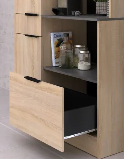 Parisot Schrank-Set »,Breite 300 cm, ohne E-Geräte« variabel stellbar, mit Kabeldurchlass,melaminharzbeschichtet, 6 Stk. tlg.