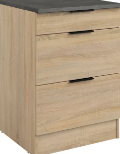 Parisot Schrank-Set »,Breite 300 cm, ohne E-Geräte« variabel stellbar, mit Kabeldurchlass,melaminharzbeschichtet, 6 Stk. tlg.