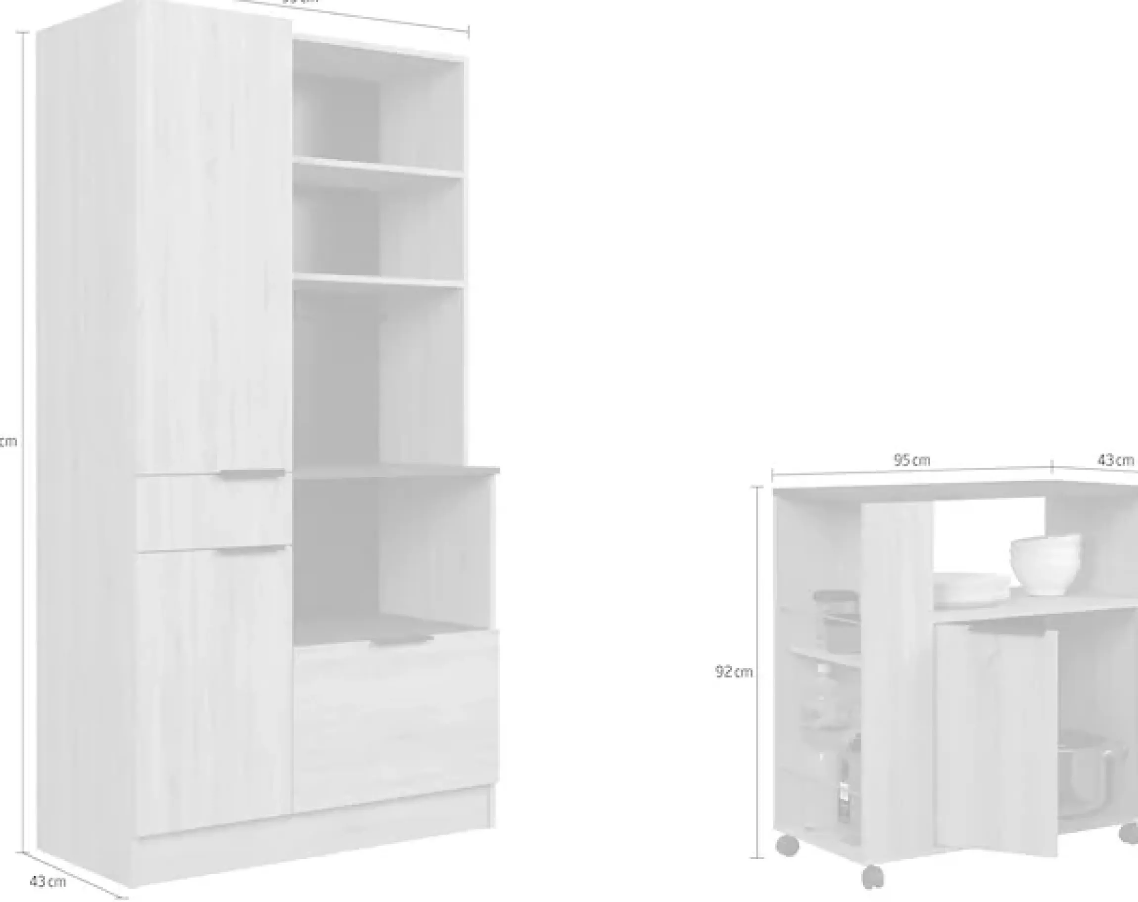 Parisot Schrank-Set »Parisot Fumay 1« 2 Stk. tlg.