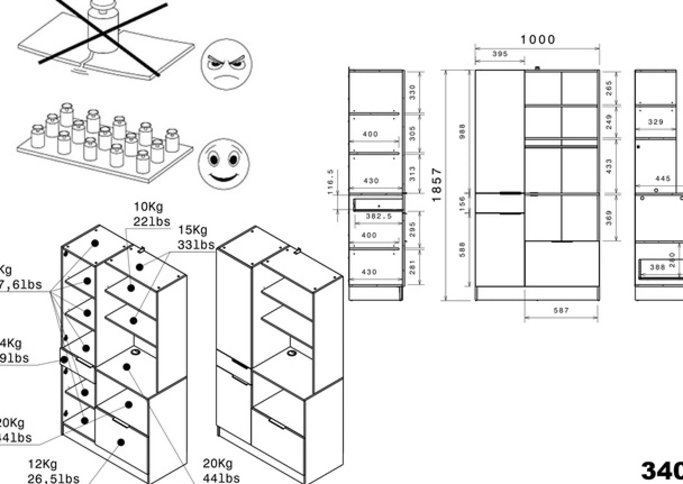 Parisot Schrank-Set »Parisot Fumay 1« 2 Stk. tlg.