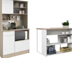 Parisot Schrank-Set »Socool 1, Theke und Küchenbuffet, Made in Europe, viel Stauraum« 2 Stk. tlg.