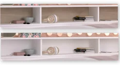 Parisot Stauraumbett »Sleep, Daybed, Kinderbett, Rückwand der Regale drehbar (farbig + weiß)« inklusive, Regale, Schubkästen, viel Stauraum, TOPSELLLER!