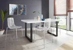 Paroli Esstisch »Manger« Breite 180 cm, mit U-Gestell aus Metall in schwarz