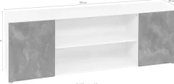Paroli Lowboard »Susa« Breite 165 cm
