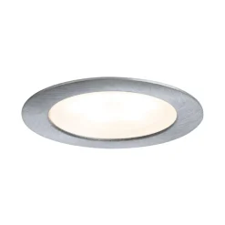Paulmann Unterschrankleuchte »Mini rund 5x0,4W 2700K 3,6VA 230/12V 35mm Eisen geb/Met« 5 Stk. Warmweiß LED Möbel Einbauleuchten Set