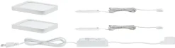 Paulmann Unterschrankleuchte »LED Möbelaufbauleuchte Vane eckig 2er-Set inklusive LED-Modul 2x6,7W« 1 Stk. Warmweiß LED Möbelaufbauleuchte Vane eckig 2er-Set inklusive LED-Modul 2x6,7W
