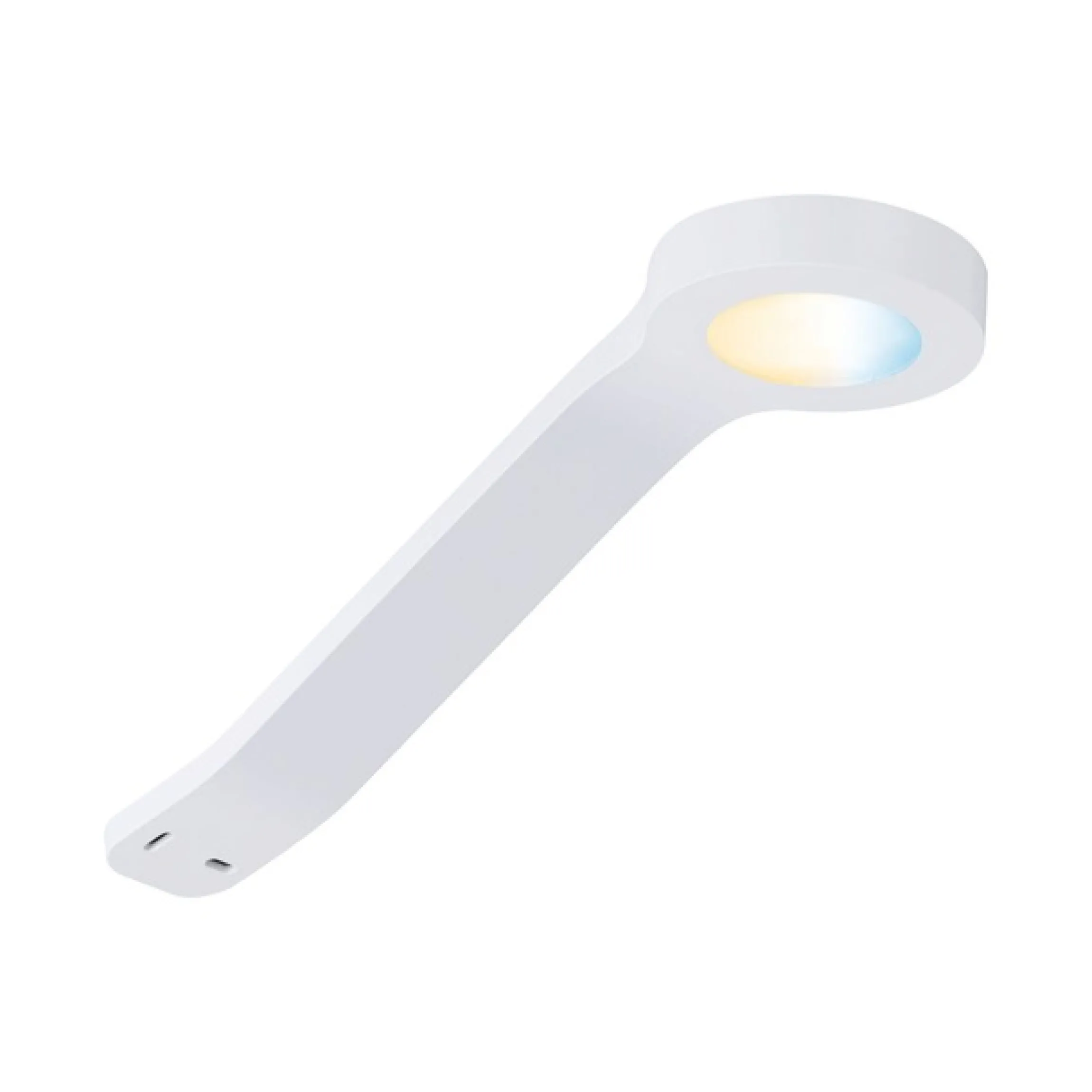 Paulmann Unterschrankleuchte »Clever Connect Mike 2x2,5W DC 2700-6500K 12V Weiß matt/Kunststoff« 2 Stk. Tageslichtweiß Starter-Set