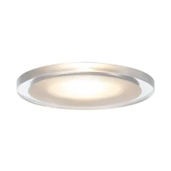 Paulmann Unterschrankleuchte »EBL Set Whirl mini rund LED 3x2,4W 7VA 230V/700mA 65mm Satin/Acryl« 3 Stk. Warmweiß LED Möbel Einbauleuchten Set