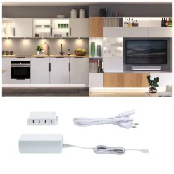 Paulmann Unterschrankleuchte »Clever Connect Trafo max.36W 12V DC incl 8fach Verteiler Weiß« 1 Stk.