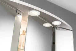 Paulmann Unterschrankleuchte »Möbel EBL Set rund LED 2x2,5W 6VA 230/12V 3000K Weiß matt/Alu« 2 Stk. Warmweiß LED Möbel Einbauleuchten Set