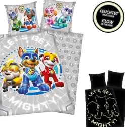 PAW PATROL Kinderbettwäsche »Paw Patrol« mit "Glow in the dark"-Effekt