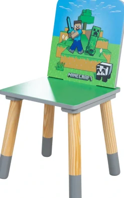 Phoenix Kindersitzgruppe »Minecraft Sitzgruppe« 3 tlg. tlg. Set Tisch mit 2 Stühlen