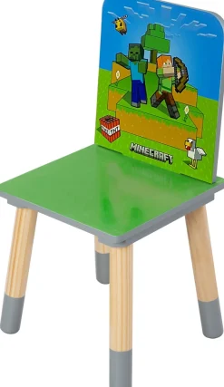 Phoenix Kindersitzgruppe »Minecraft Sitzgruppe« 3 tlg. tlg. Set Tisch mit 2 Stühlen