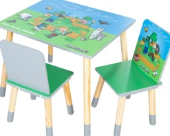 Phoenix Kindersitzgruppe »Minecraft Sitzgruppe« 3 tlg. tlg. Set Tisch mit 2 Stühlen