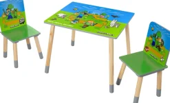Phoenix Kindersitzgruppe »Minecraft Sitzgruppe« 3 tlg. tlg. Set Tisch mit 2 Stühlen