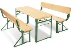 Pinolino® Kindersitzgruppe »Kinderfestzeltgarnitur mit Lehne, Sepp« 3 Stk. tlg.