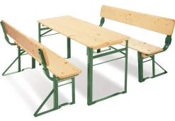 Pinolino® Kindersitzgruppe »Kinderfestzeltgarnitur mit Lehne, Sepp« 3 Stk. tlg.