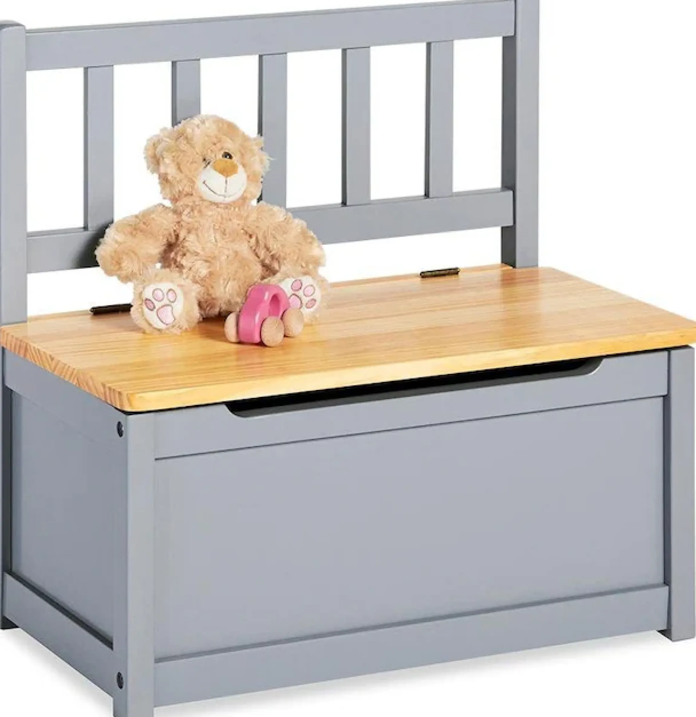 Pinolino® Truhenbank »Fenna, grau/natur« für Kinder