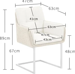 PLACES OF STYLE Esszimmerstuhl »Durham, TOPSELLER!, 1 Esszimmerstuhl in modernem Design, Sitz und Rücken gepolstert