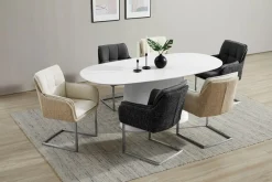 PLACES OF STYLE Esszimmerstuhl »Durham, TOPSELLER!, 1 Esszimmerstuhl in modernem Design, Sitz und Rücken gepolstert