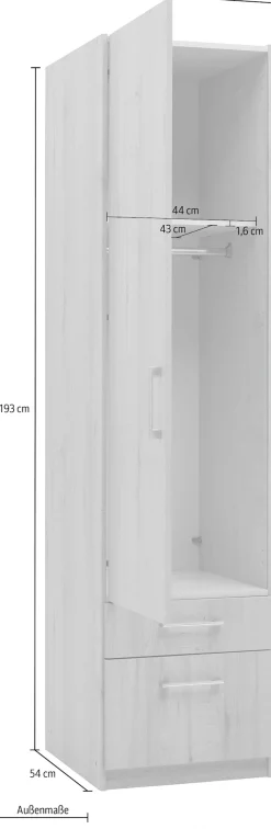 priess Drehtürenschrank »Lindau«