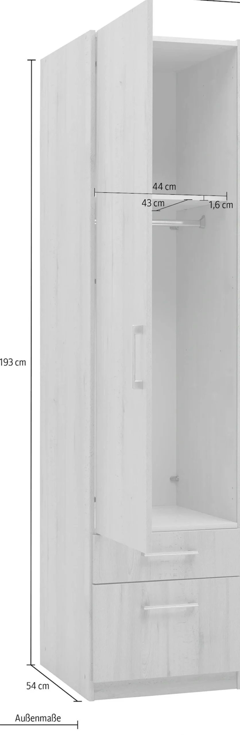 priess Drehtürenschrank »Lindau«