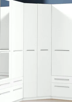 priess Eckkleiderschrank »Barcelona Kleiderschrank Ecklösung Raumwunder« in 2 Tiefen Schrank Eckschrank Garderobe