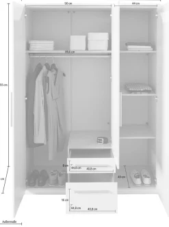 priess Kleiderschrank in 3 Breiten