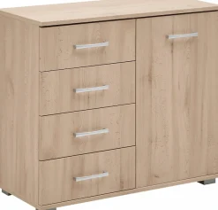 priess Kombikommode »Barcelona mit 4 Schubkästen und Tür in 6 Farben«