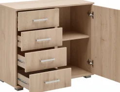 priess Kombikommode »Barcelona mit 4 Schubkästen und Tür in 6 Farben«