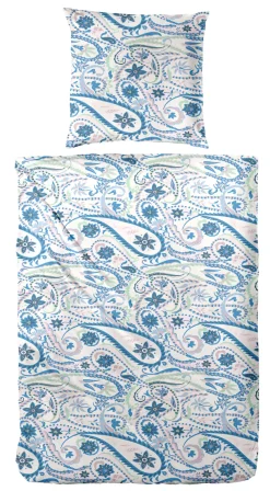 Primera Bettwäsche »Mako-Satin-Bettwäsche Pastel Paisley« 2 Stk. mit elegantem Blumen Muster