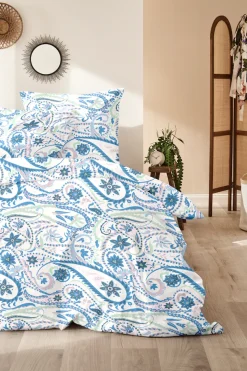 Primera Bettwäsche »Mako-Satin-Bettwäsche Pastel Paisley« 2 Stk. mit elegantem Blumen Muster