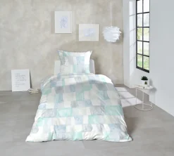 Primera Bettwäsche »Perkal-Bettwäsche Watercolor Check« 2 Stk. mit Karo-Muster