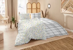 Primera Bettwäsche »Primera Soft-Seersucker-Bettwäsche Blümchen« 2 Stk. mit bunten Blumen