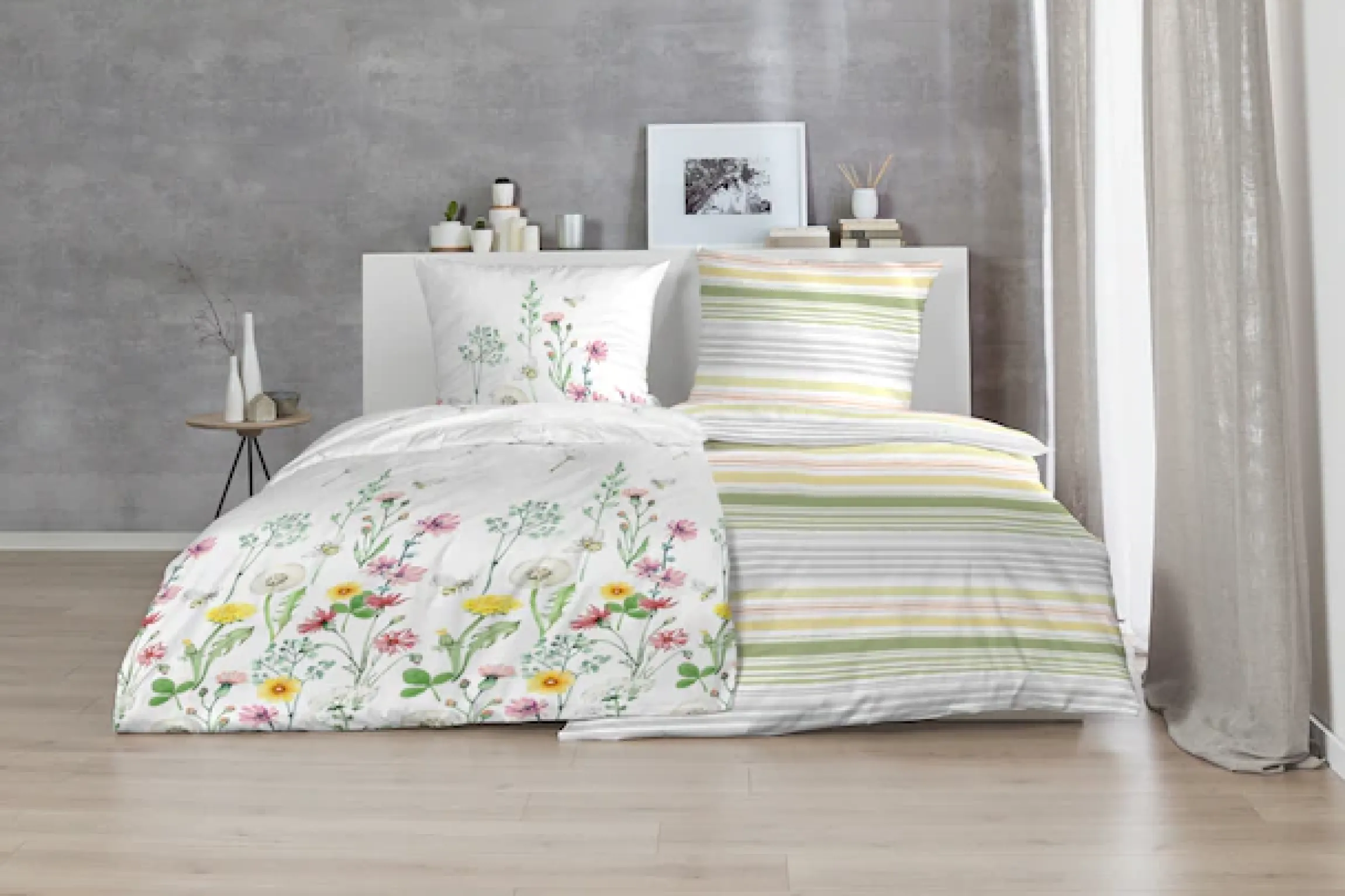 Primera Bettwäsche »Renforce-Bettwäsche Fresh stripe« 2 Stk. mit Streifen