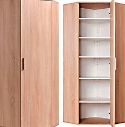 Procontour Mehrzweckschrank »Eckschrank Clara« Höhe 167cm, mit variabel verstellbaren Einlegeböden