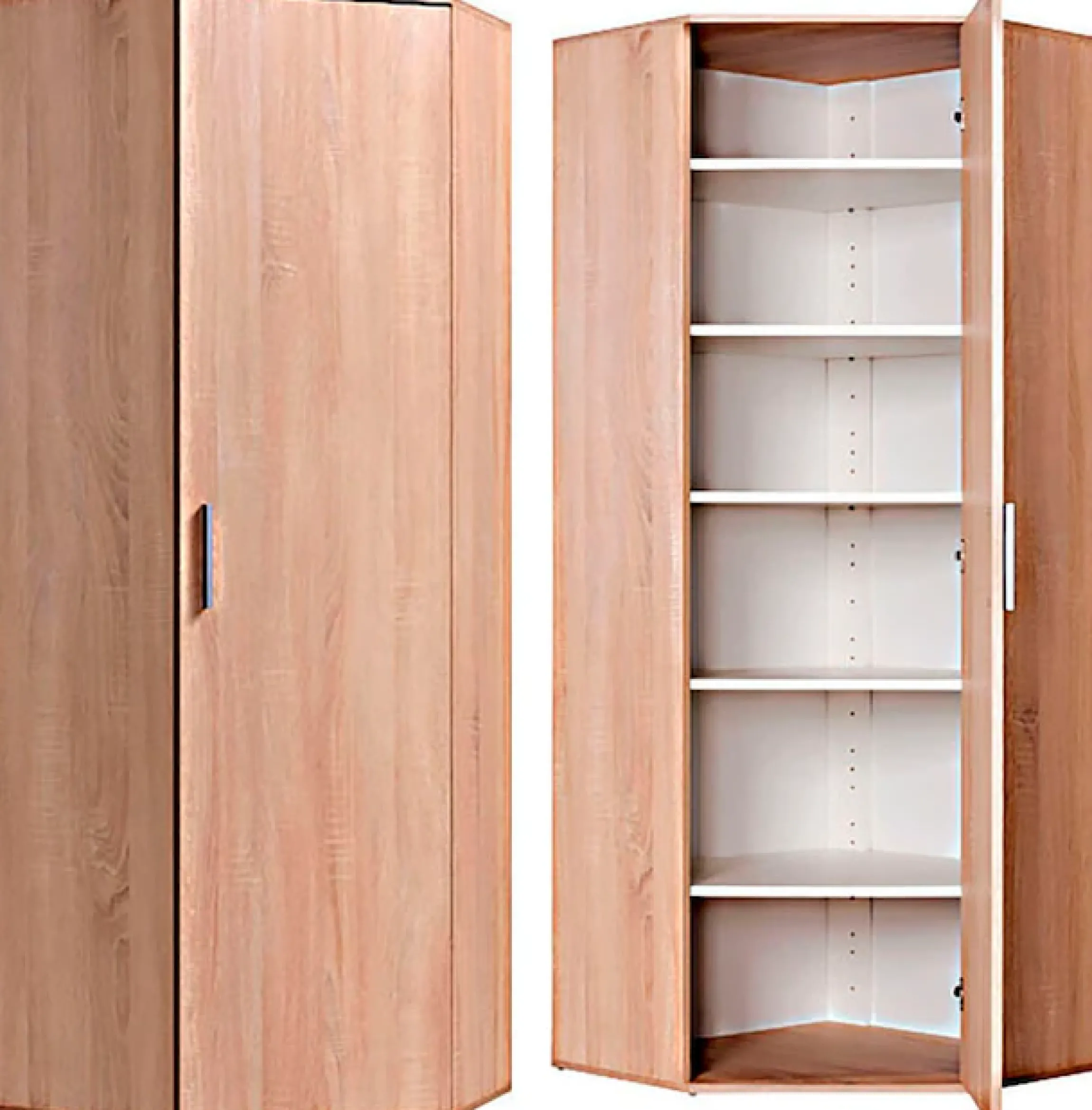 Procontour Mehrzweckschrank »Eckschrank Clara« Höhe 167cm, mit variabel verstellbaren Einlegeböden