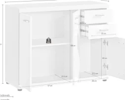 Procontour Sideboard »Sun BESTSELLER!« Höhe 74cm mit variabel verstellbaren Einlegeboden