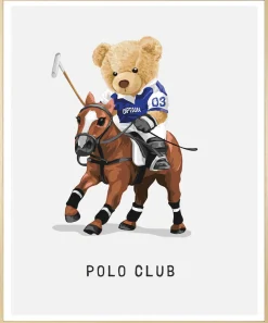 queence Bild mit Rahmen »Polo Club Teddy Bär auf Pferd« Bär | Bären | Fashion | Figuren | Mode | Modebilder | Pferde | Pferdebilder