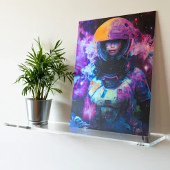 queence Deko-Wandregal »Elle« Acrylglas 10mm, kantenpoliert - inkl. Befestigungsmaterial