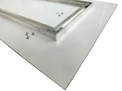 queence Garderobenleiste »Brushed Grey« Wand Garderobe, wischtechnik, Beton Optik, grau, platzsparend, modern