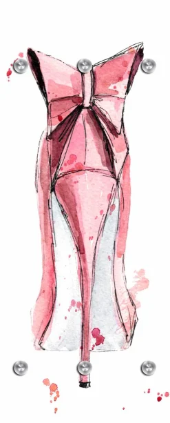 queence Garderobenleiste »High Heel von hinten« mit 6 Haken, 50 x 120 cm