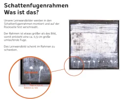 queence Leinwandbild »Abstrakt Geschnörkelt« Abstrakt | Abstrakte | Kunst | Modern mit einem Schattenfugenrahmen veredelt