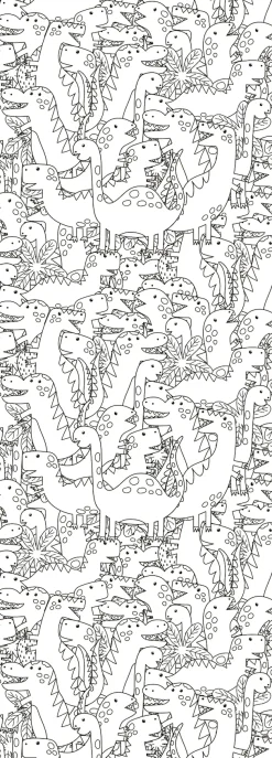 queence Wandsticker »Dinosaurier« DIY-Wandsticker zum Bemalen