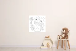 queence Wandsticker »Dinosaurier« DIY-Wandsticker zum Bemalen