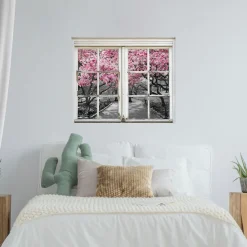 queence Wandsticker »Park« Wandsticker, Wandbild, selbstklebend, 3D, Fenster