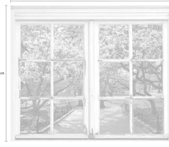queence Wandsticker »Park« Wandsticker, Wandbild, selbstklebend, 3D, Fenster
