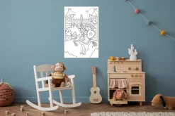 queence Wandsticker »Ritter und Burg« DIY-Wandsticker zum Bemalen