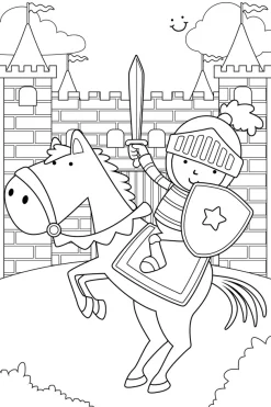 queence Wandsticker »Ritter und Burg« DIY-Wandsticker zum Bemalen